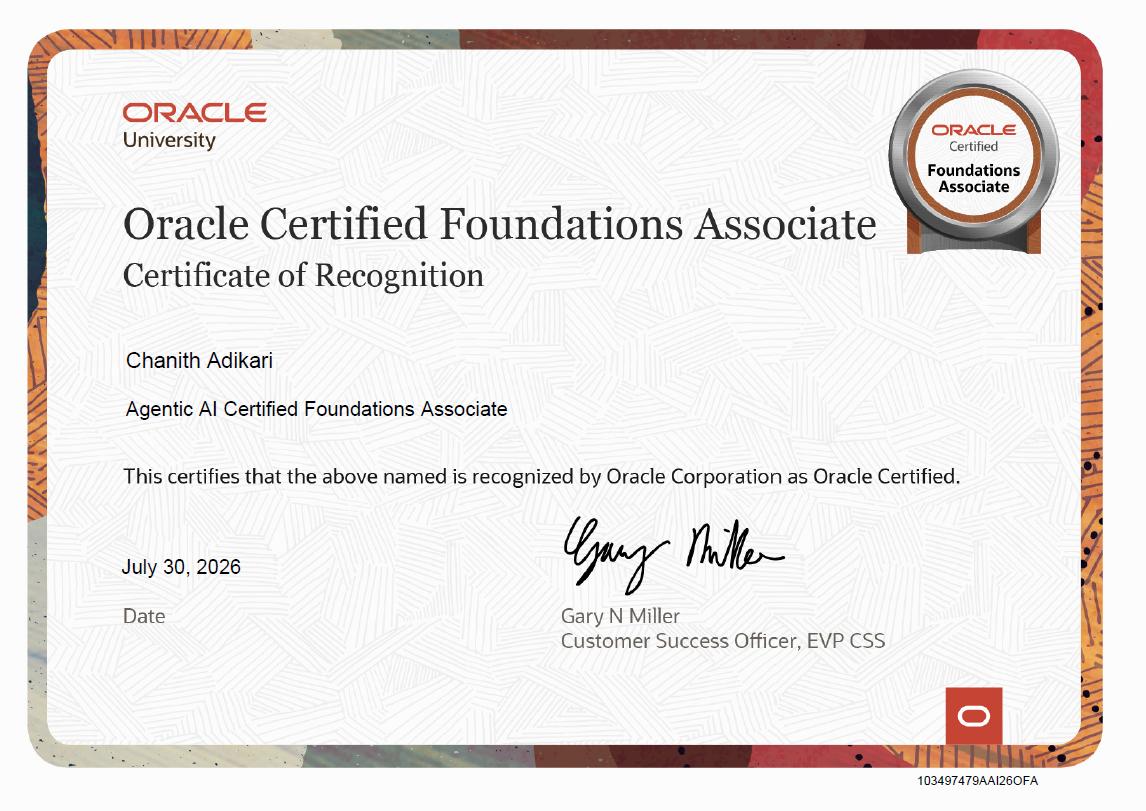 Oracle Certified Agentic AI